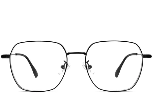 Geometric Black Titanium Glasses #BS1913-0082
