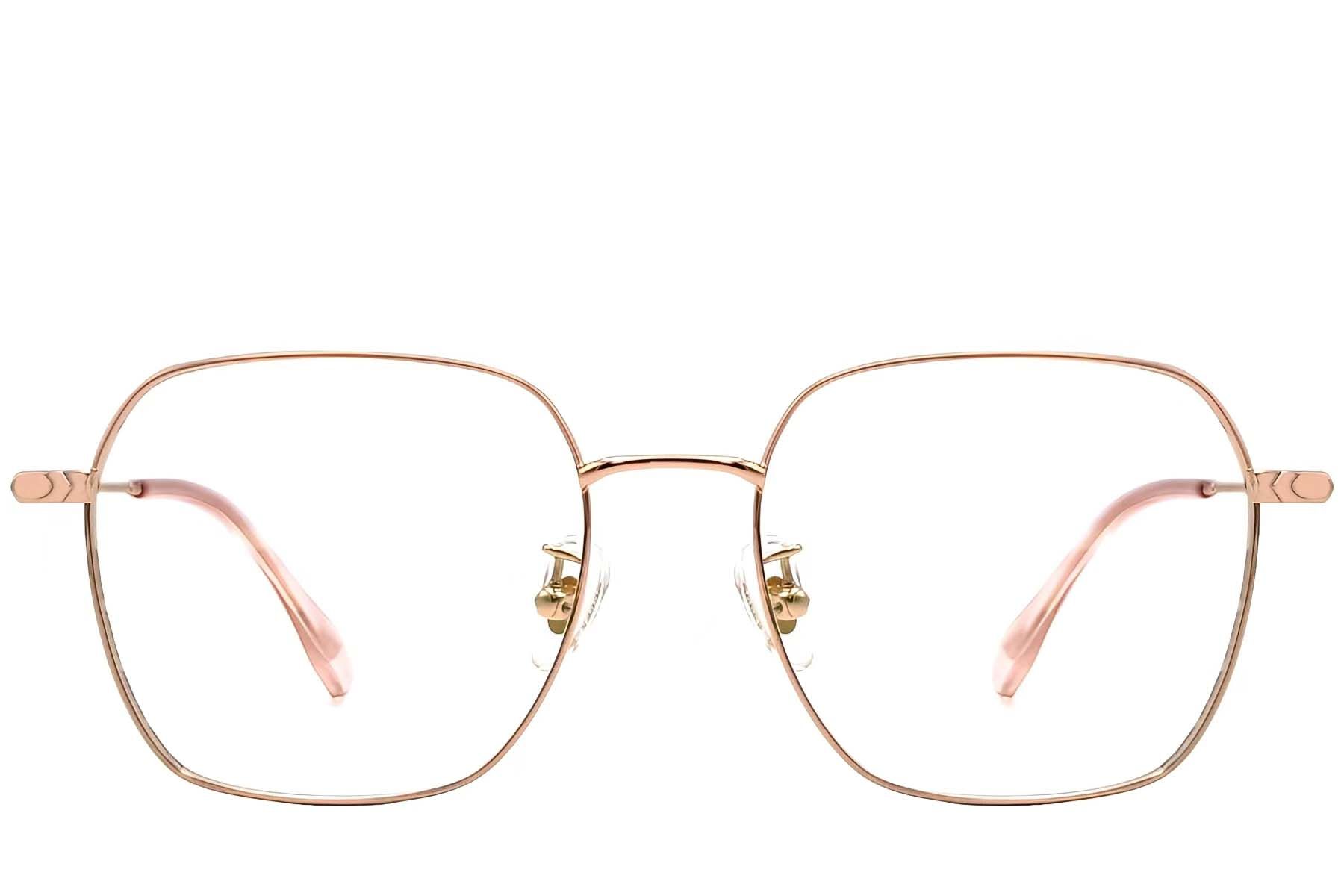 Geometric Pink Titanium Glasses #BS1913-0083