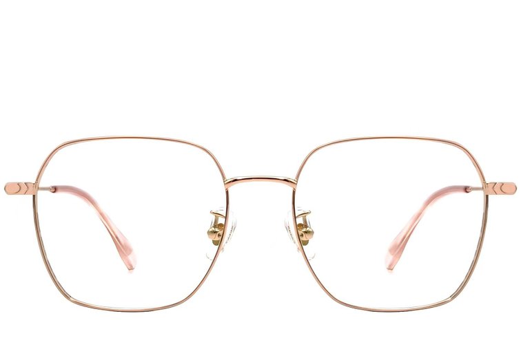 Geometric Pink Titanium Glasses #BS1913-0083
