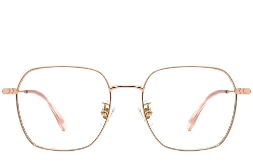 Geometric Pink Titanium Glasses #BS1913-0083