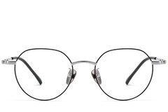 Geometric Black Titanium Glasses #BS1913-0087