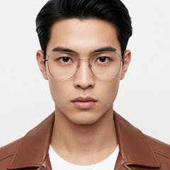 Geometric Pink Titanium Glasses #BS1913-0092