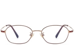 Oval Red Titanium Glasses #BS1913-0094