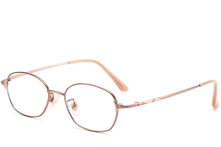 Oval Pink Titanium Glasses #BS1913-0095