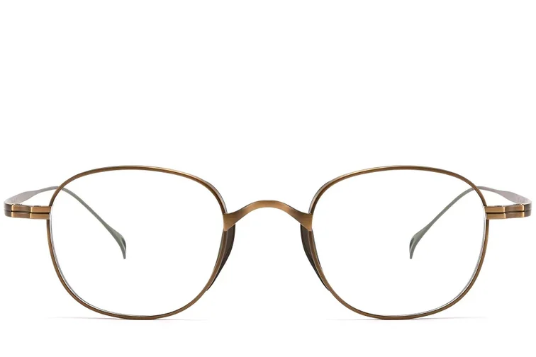 Rectangular Copper Titanium Glasses #BS1913-0098