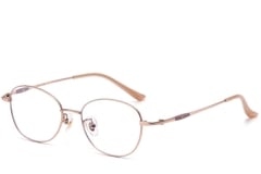 Oval Pink Titanium Glasses #BS1913-0103