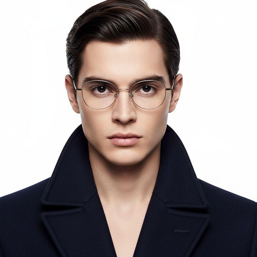 Ovale rosa Titanbrille #BS1913-0103