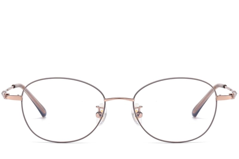 Oval Grey Titanium Glasses #BS1913-0104