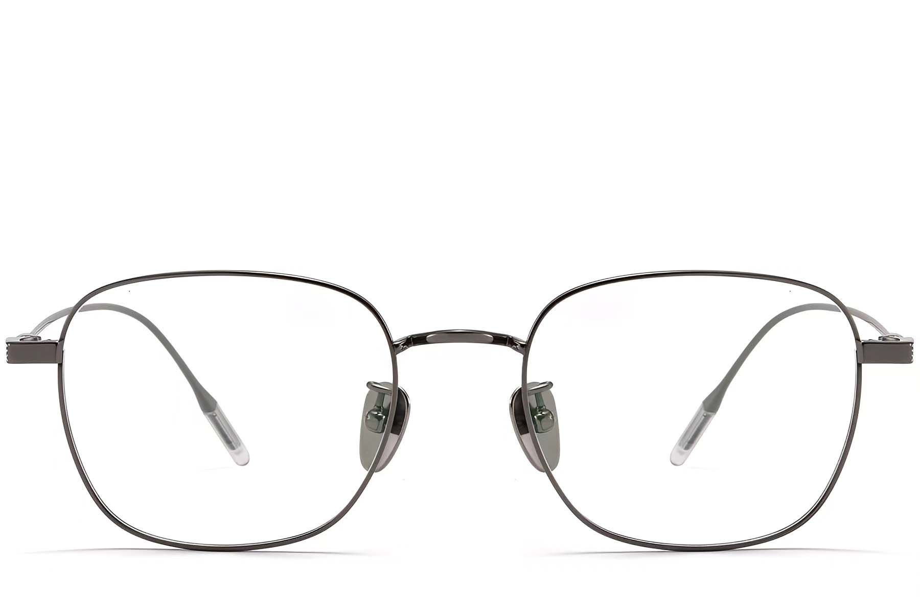 Gafas rectangulares de titanio gris #BS1913-0108