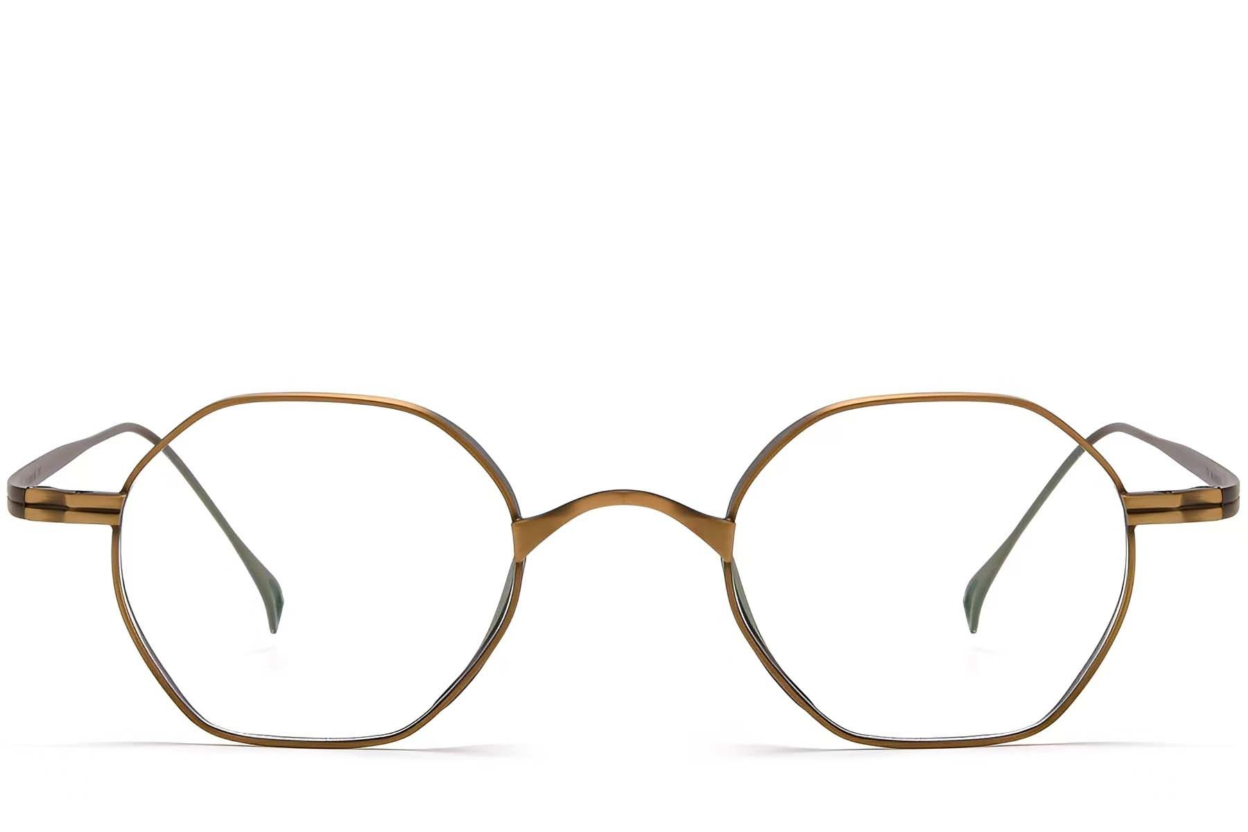 Geometric Copper Titanium Glasses #BS1913-0128