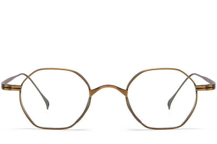 Geometric Copper Titanium Glasses #BS1913-0128