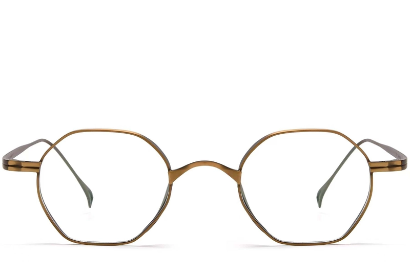 Geometric Copper Titanium Glasses #BS1913-0128
