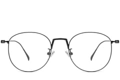 Oval Black Titanium Glasses #BS1913-0131