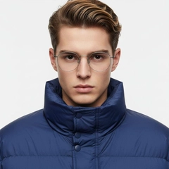 Oval Silver Titanium Glasses #BS1913-0132