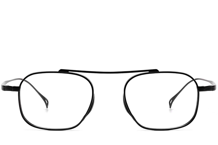 Aviator Black Titanium Glasses #BS1913-0135