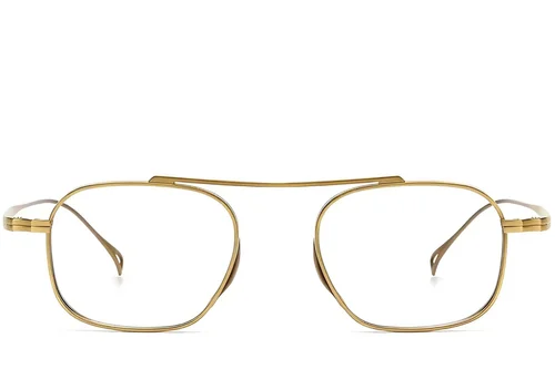 Lunettes aviateur en titane doré #BS1913-0136