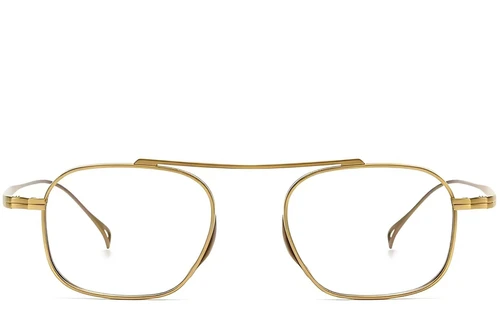 Lunettes aviateur en titane doré #BS1913-0136