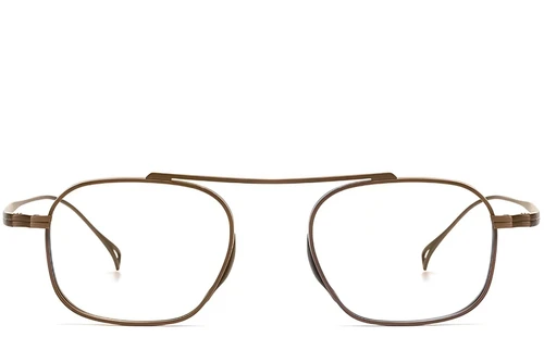 Gafas de aviador de cobre y titanio #BS1913-0138