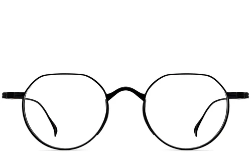 Geometric Black Titanium Glasses #BS1913-0139