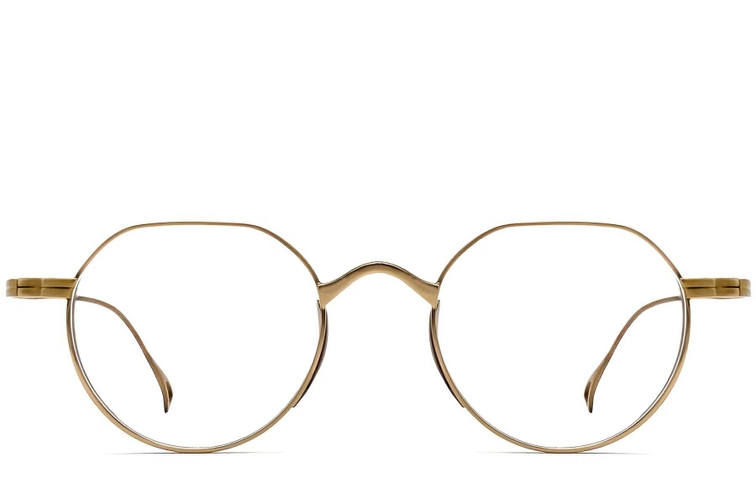 Geometric Golden Titanium Glasses #BS1913-0140