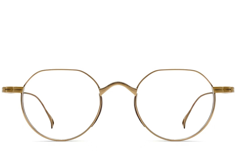 Geometric Golden Titanium Glasses #BS1913-0140