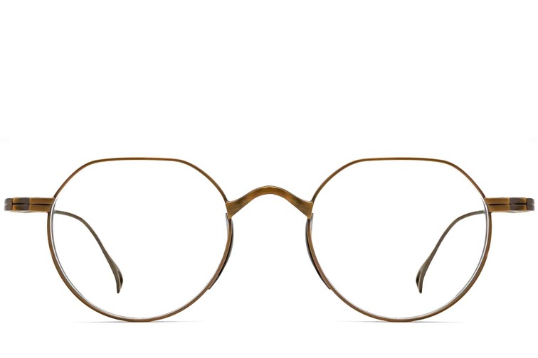Geometric Copper Titanium Glasses #BS1913-0142