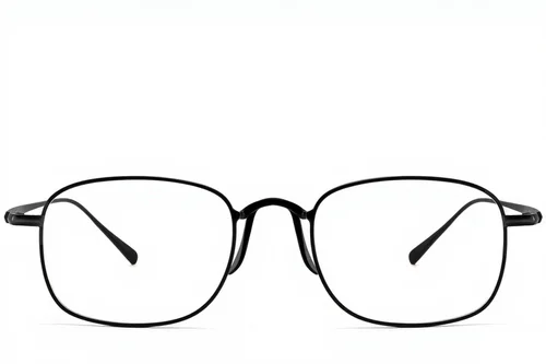 Lunettes rectangulaires en titane noir #BS1913-0143
