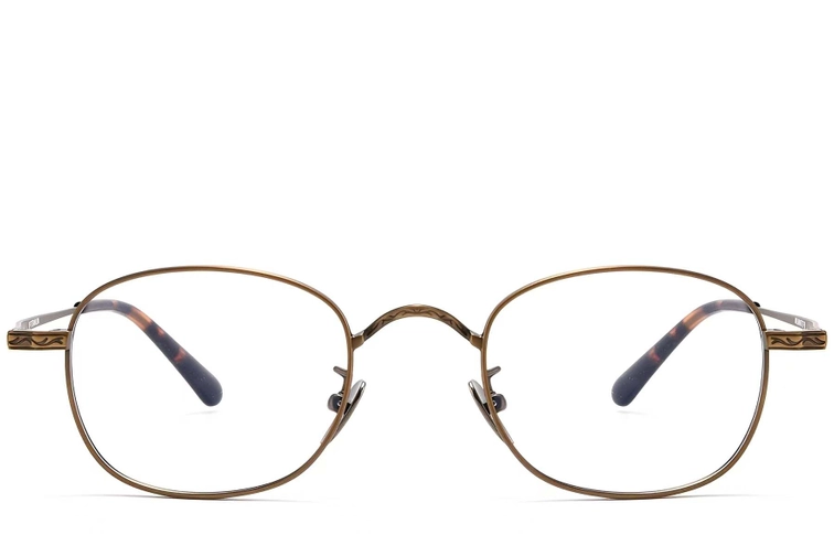 Oval Copper Titanium Glasses #BS1913-0148