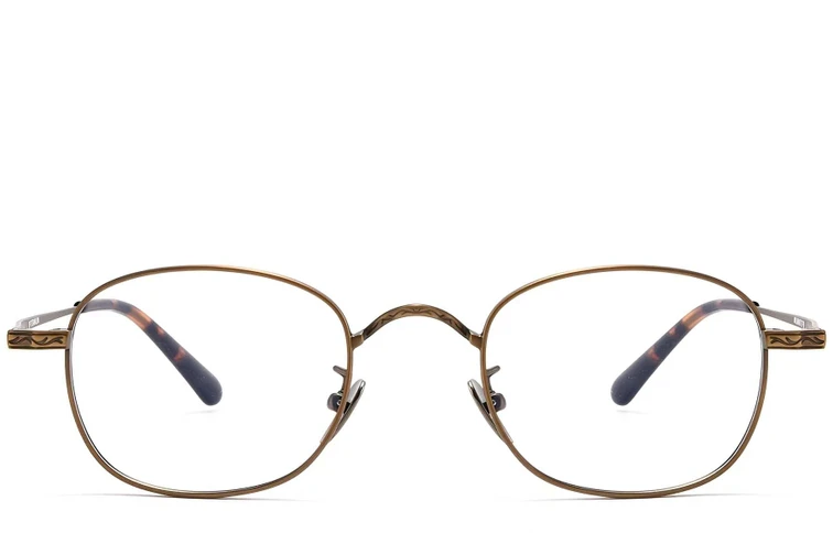 Gafas ovaladas de cobre y titanio #BS1913-0148