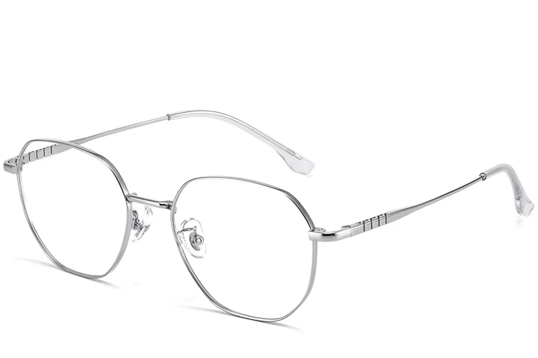 Geometrische Silber-Titanbrille #BS1913-0152