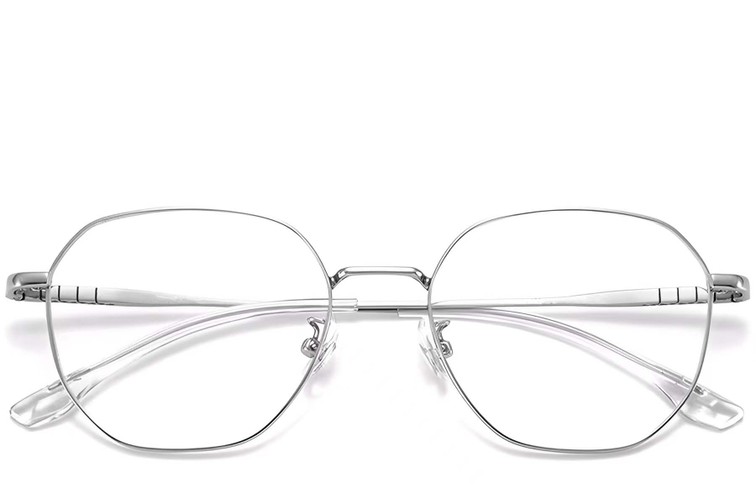 Geometrische Silber-Titanbrille #BS1913-0152