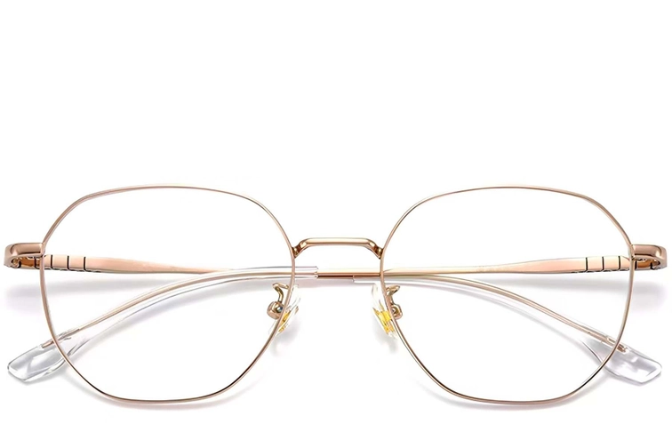 Geometric Pink Titanium Glasses #BS1913-0154