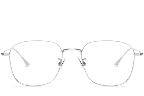 Rectangular Silver Titanium Glasses #BS1913-0162