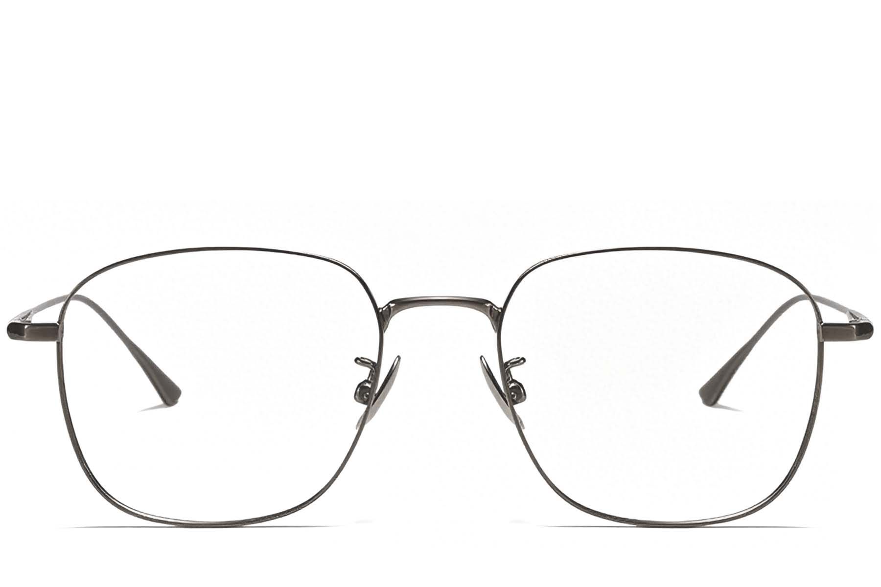 Rectangular Grey Titanium Glasses #BS1913-0163
