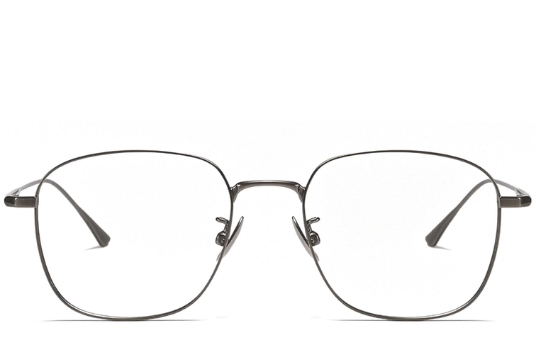 Rectangular Grey Titanium Glasses #BS1913-0163