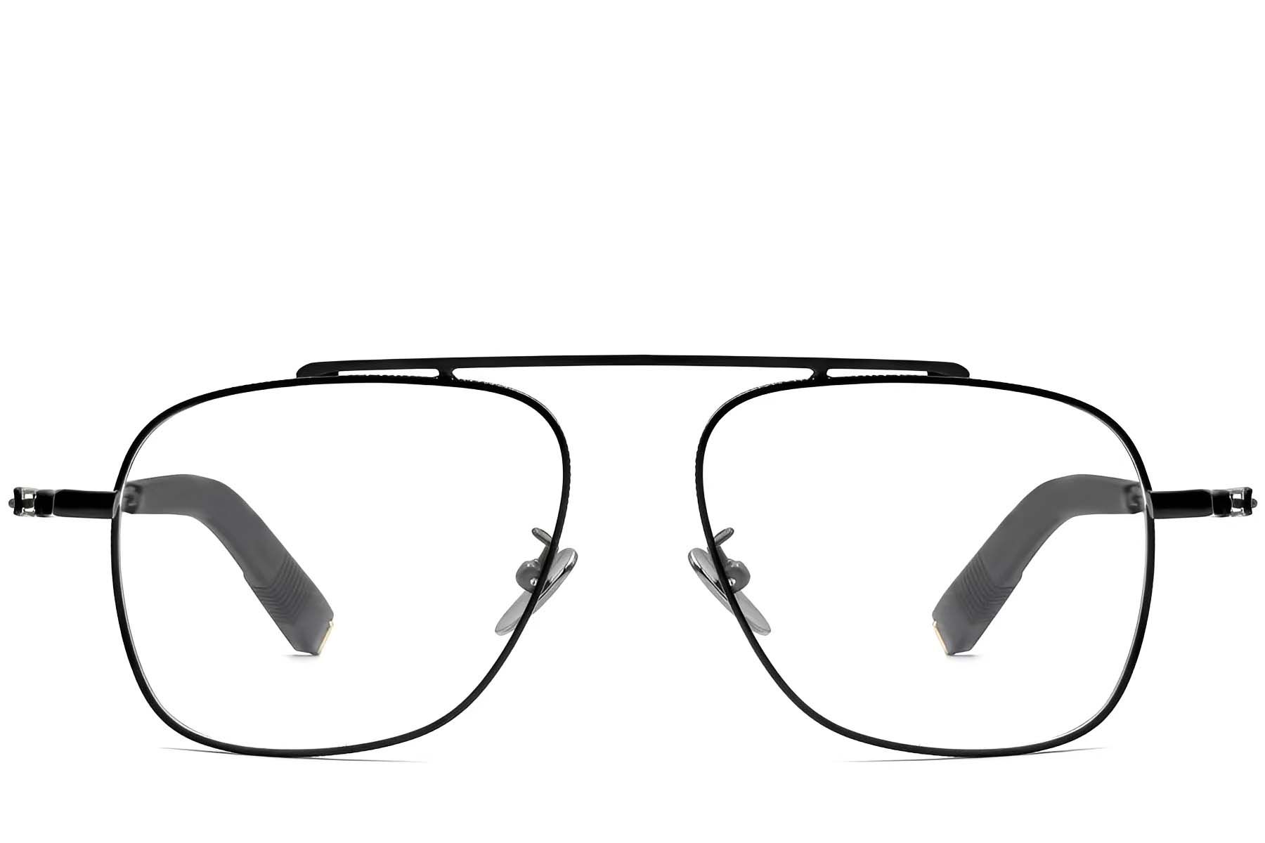 Gafas de aviador de titanio negro #BS1913-0166