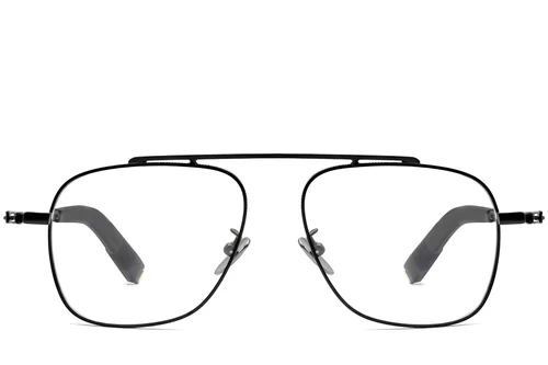 Aviator Black Titanium Glasses #BS1913-0166