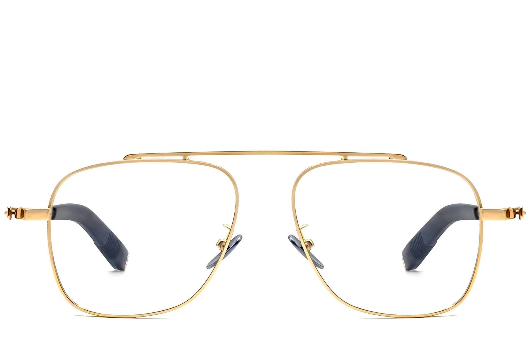 Gafas de aviador de titanio dorado #BS1913-0167