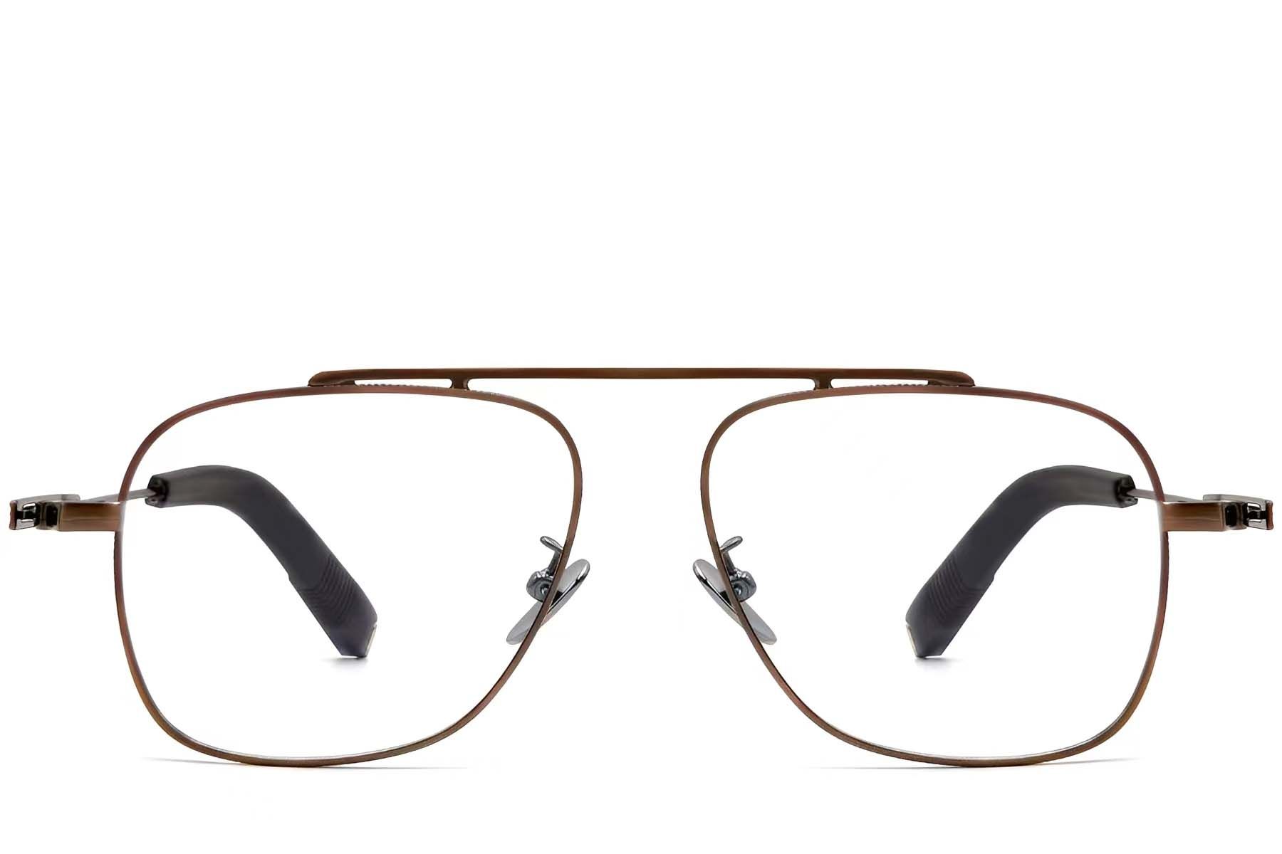 Aviator Copper Titanium Glasses #BS1913-0168