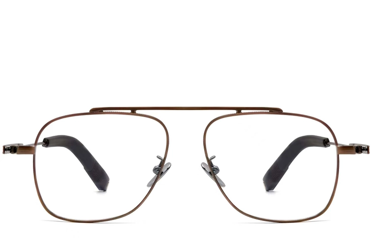 Gafas de aviador de cobre y titanio #BS1913-0168