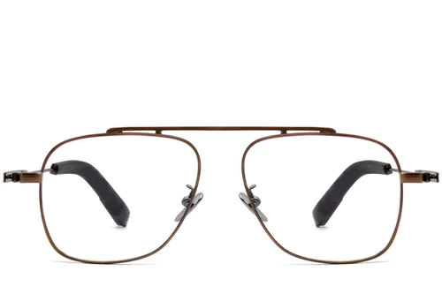 Aviator Copper Titanium Glasses #BS1913-0168