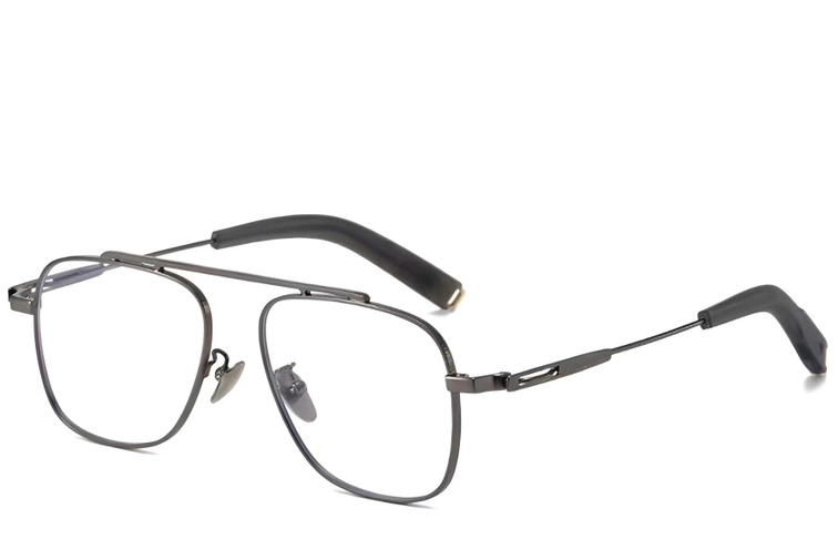 Gafas de titanio gris aviador #BS1913-0169