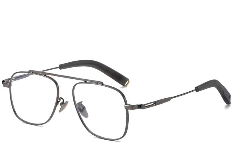 Aviator Grey Titanium Glasses #BS1913-0169