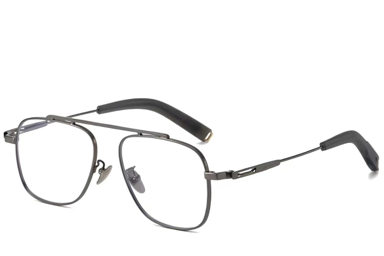 Gafas de titanio gris aviador #BS1913-0169