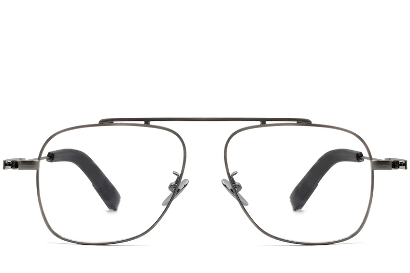 Aviator Grey Titanium Glasses #BS1913-0169