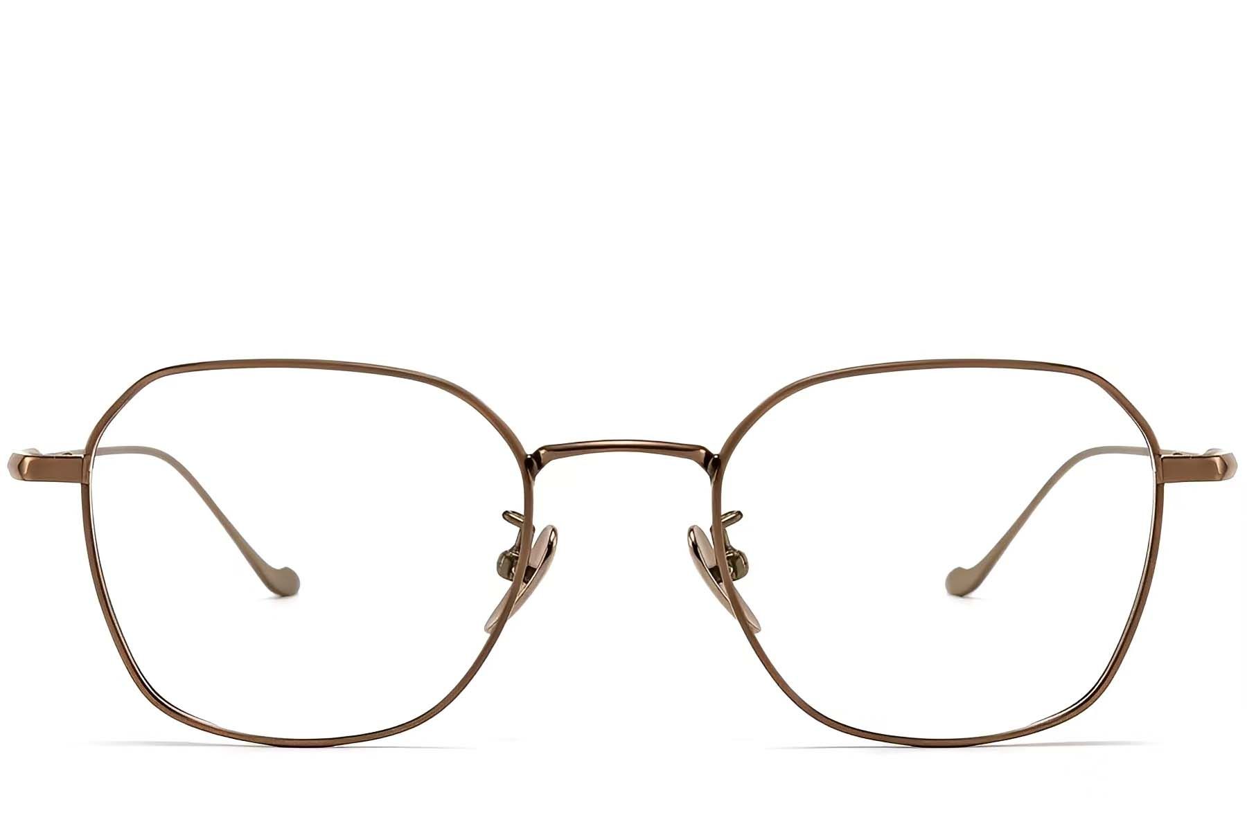 Geometric Copper Titanium Glasses #BS1913-0175