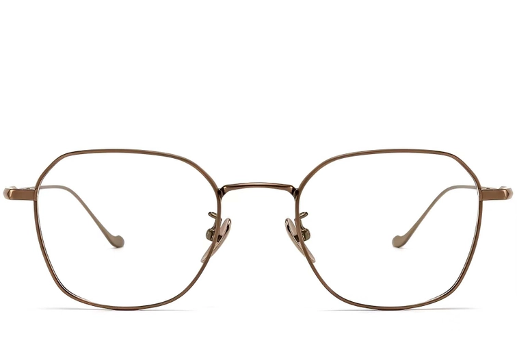 Geometric Copper Titanium Glasses #BS1913-0175