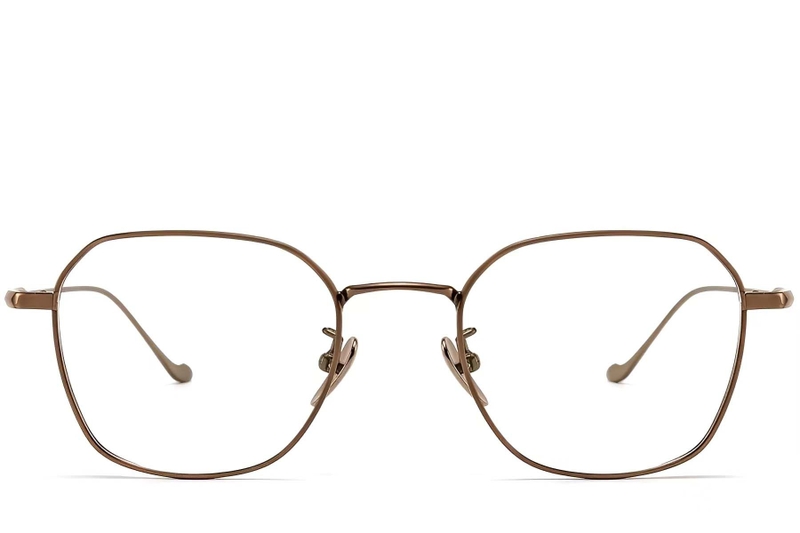 Geometric Copper Titanium Glasses #BS1913-0175