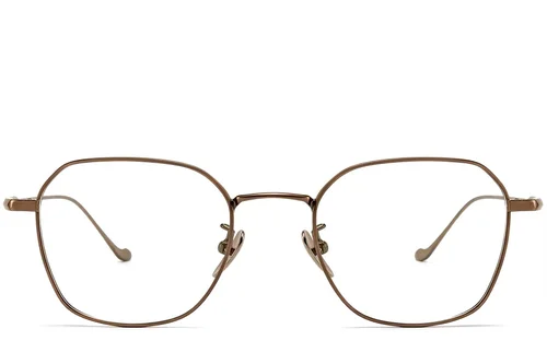 Lunettes géométriques en cuivre et titane #BS1913-0175