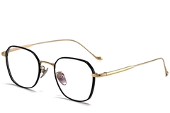 Geometric Black Titanium Glasses #BS1913-0177